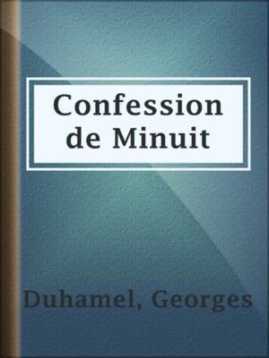 cover image of Confession de Minuit